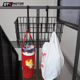 ตะกร้ารับพัสดุหน้าบ้าน แขวนใส่ของ แขวนรับอาหาร วัสดุแข็งแรง ทนทาน รับน้ำหนักได้เยอะ มีสีขาวและดำ