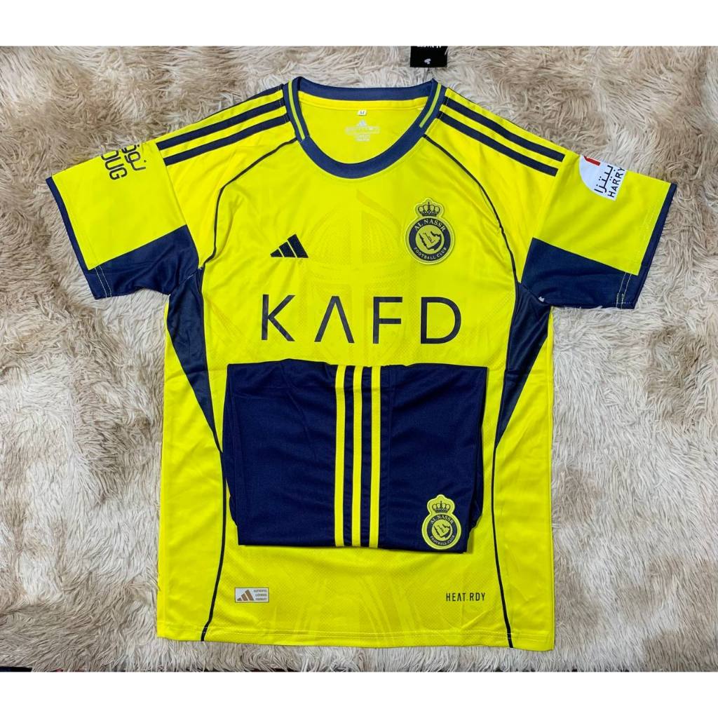 เสื้อฟุตบอล ทีมAlnassr เสือปลอมกางเกงชุดกีฬาใหม่ล่าสุด 2024 กับ 2025 เนื้อผ้าดีใส่สบาย