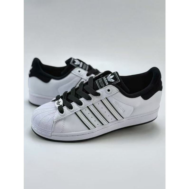 Adidas Originals Superstar รองเท้าผ้าใบหัวเปลือกหอยมีสไตล์และสะดวกสบาย JH5469AK