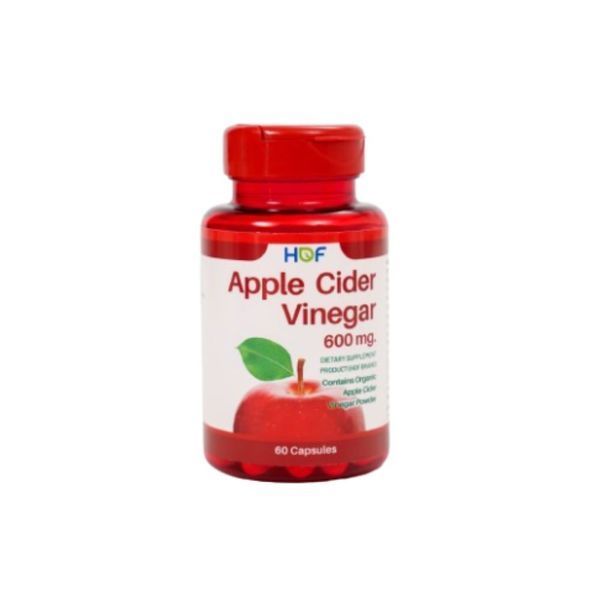HOF APPLE CIDER VINEGAR ACV 60'S ฮอฟ แอปเปิ้ล ไซเดอร์ เวนีก้า 600มก. ขวดละ 60 เม็ด