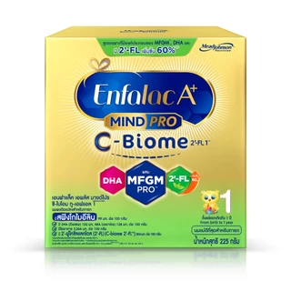 นมผง เอนฟาแล็ค เอพลัส ซี-ไบโอม สูตร1 (225 กรัม) Enfalac A+ MindPro C-Biome Stage1 (225 g)