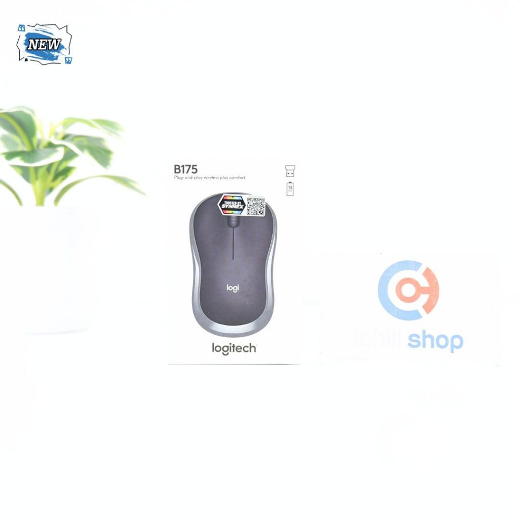 WIRELESS MOUSE (เมาส์ไร้สาย) LOGITECH B175 WIRELESS (BLACK) (ของใหม่) P15794