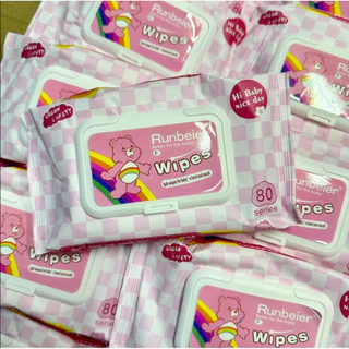ทิชชู่เปียก ยกเซท 10 ห่อ 1 ห่อ 30 แผ่นbaby wipes มีฝาปิด สุดคุ้ม