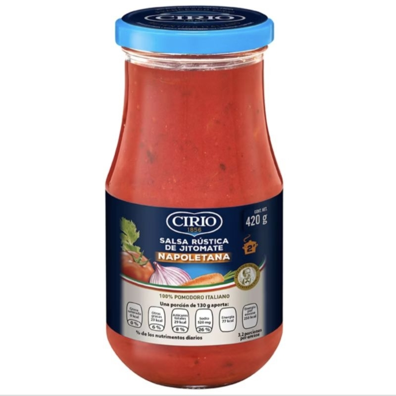 Cirio Pasta Sauce Napoletana 420g. - ซิริโอซอสพาสต้านโปเลตาน่า 420ก