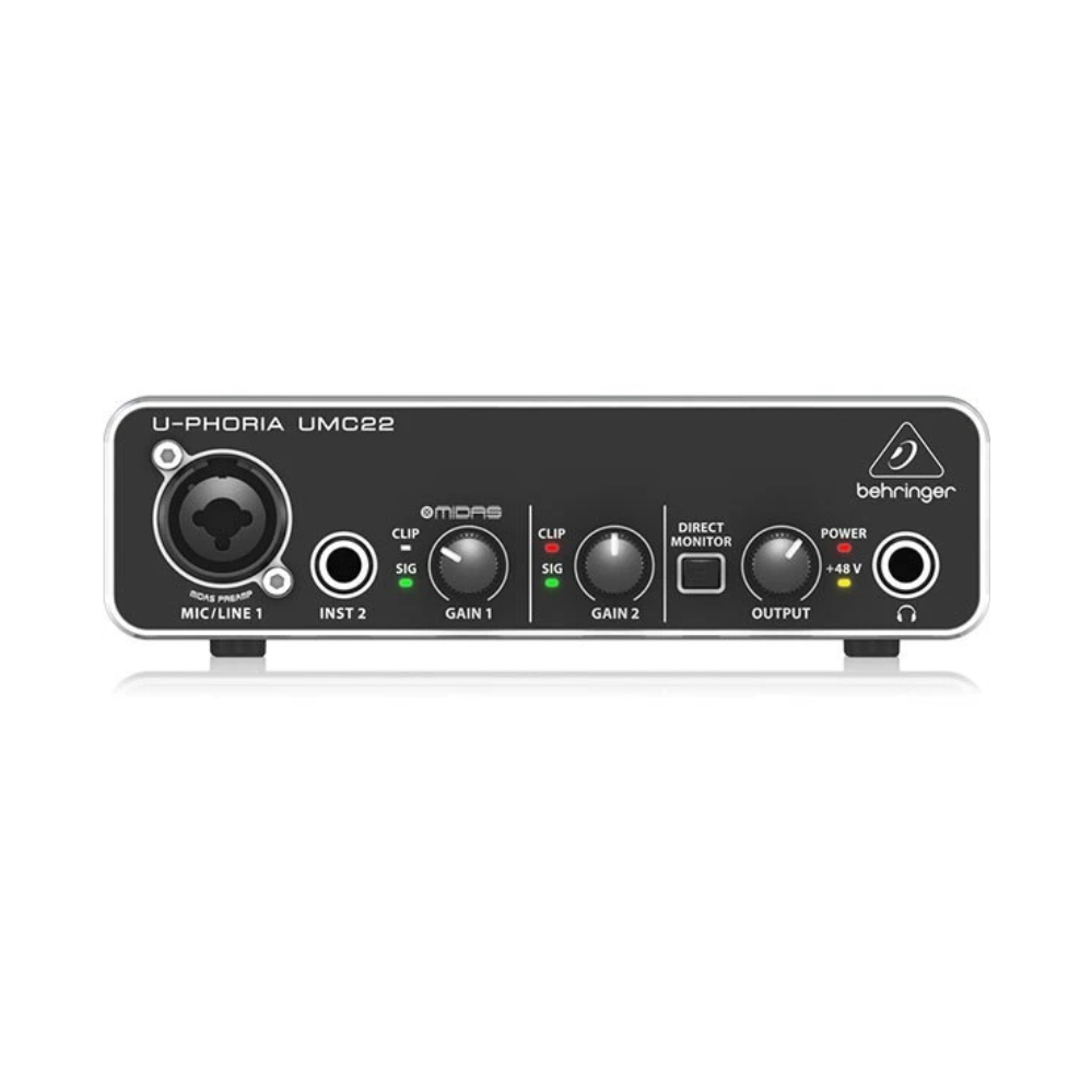 Behringer U-PHORIA UMC22 ออดิโออินเตอร์เฟส Audio Interface UMC-22 รับประกันศูนย์ไทย 1 ปี