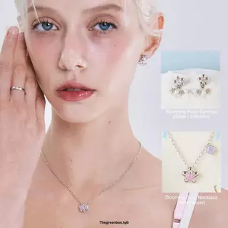 ต่างหู Blooming Pearl Earrings ต่างหูพร้อมตัวเสริม Extension ประดับมุก - The Green Box