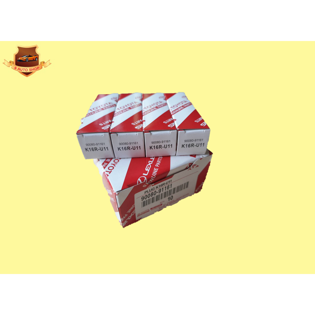 หัวเทียน K16RU11 AE100,AE110,SOLUNA,VIOS,ยาริส,ALTIS 1600,18001JZ,2JZ แท้ๆเบิกห้าง (4หัว 1ชุด) ราคาช