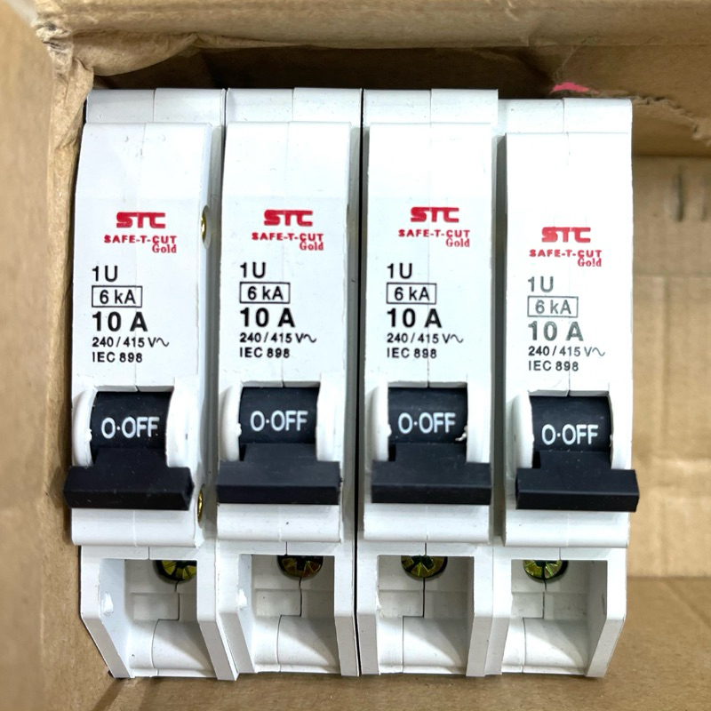 ลูกเซอกิต ลูกเบรกเกอร์ ใส่ตู้คอนซูมเมอร์ 10A/16A/20A/32A 1P C ยี่ห้อ Safe-T-Cut