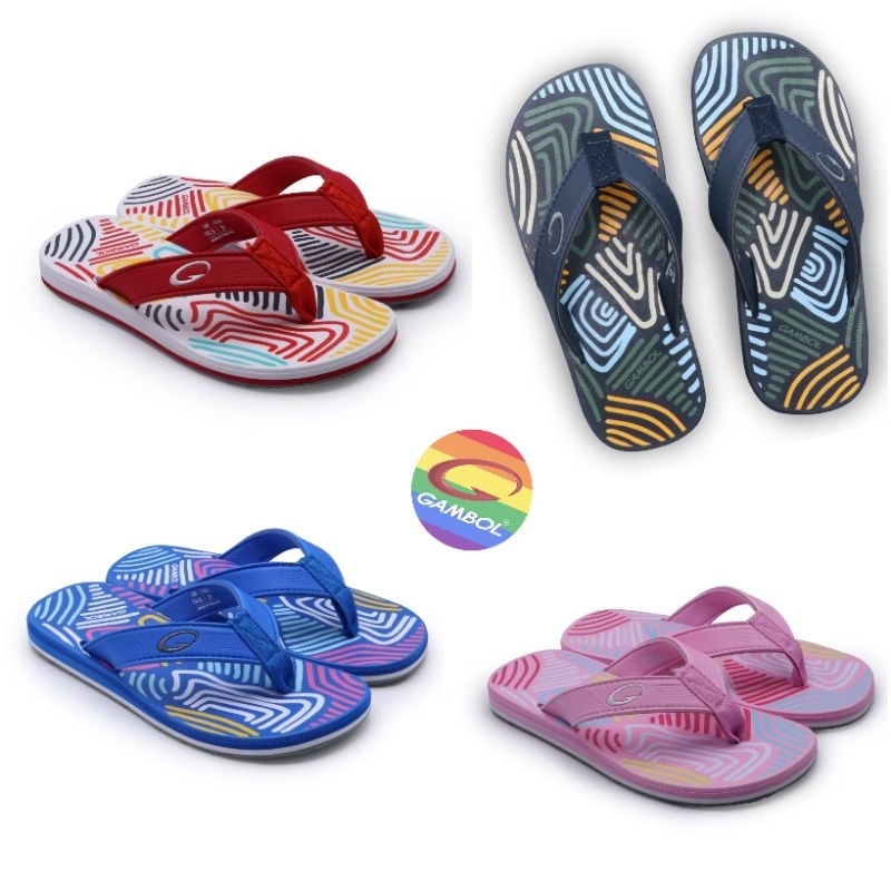 รองเท้าแตะหูหนีบหูคีบเด็ก Have Fun Gambol GK11453 ใส่ได้ ชาย หญิง Size 31-35 แกมโบล