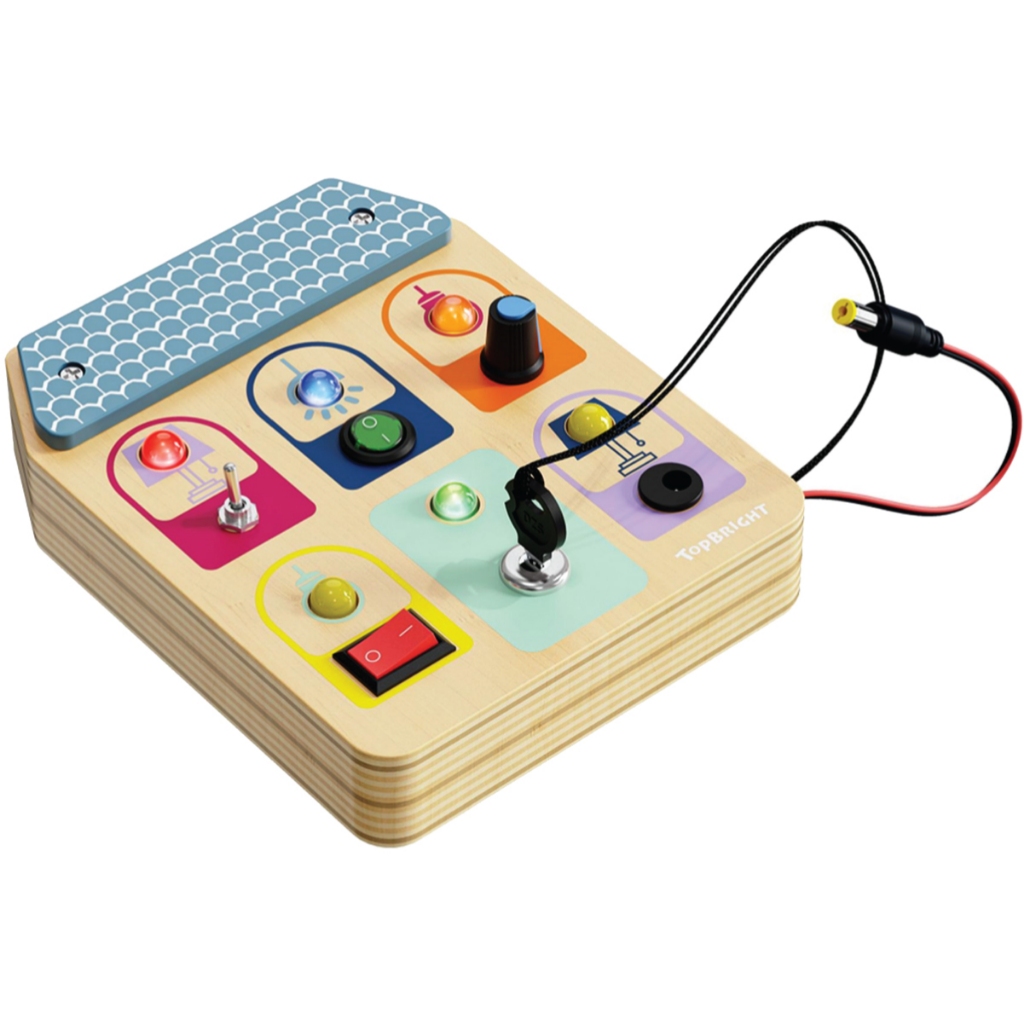 [อายุ 3 +] สวิตซ์บอร์ดบ้านส่องสว่าง [BUSY BOARD SWITCH] [Top Bright]