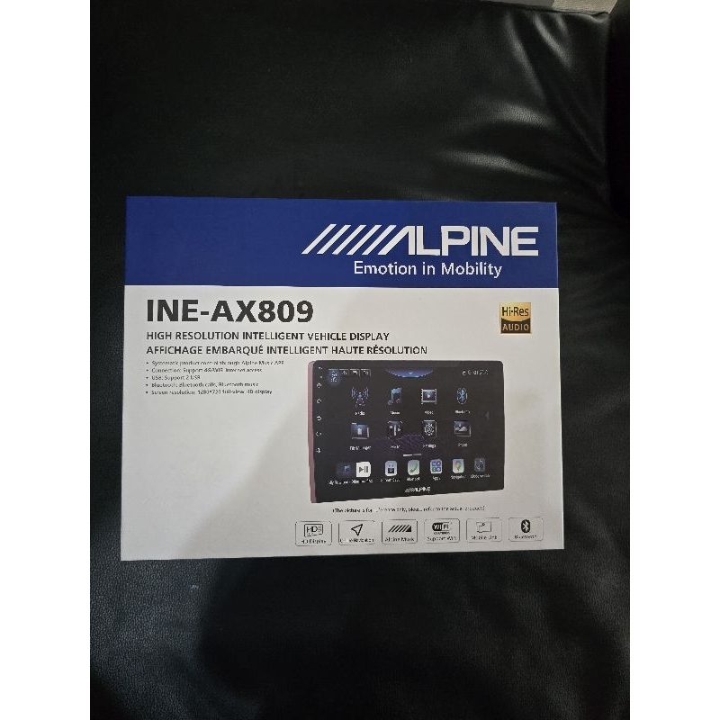 alpine INE-AX809 ram8 rom256 จอ10 นิ้ว หน้าจอมัลติมีเดียร์และระบบนำทาง