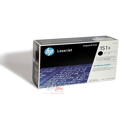 HP 151X หมึกแท้  W1510X Black สีดำ หมึกมาก Pro 4003dw (2Z610A) 4003dn (2Z609A) MFP 4103fdw (2Z629A)