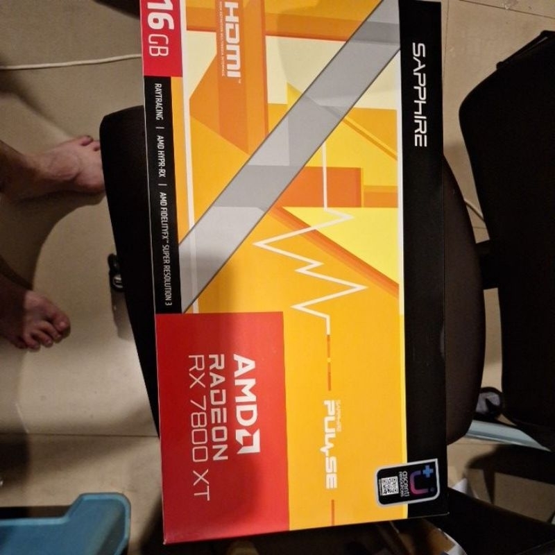 sapphire amd rx7800xt สองพัดลม มือสอง มีประกันปีครึ่ง