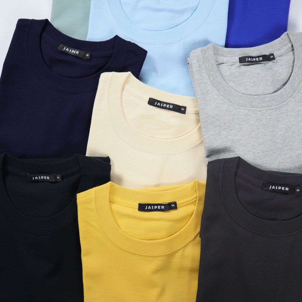 เสื้อคอกลม JASPER เสื้อยืดสีพื้น ผ้า Cotton  JASPER 6.0 oz