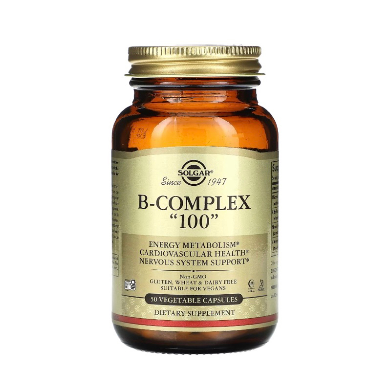 exp 02/2028 วิตามินบีรวม Solgar B-Complex "100"