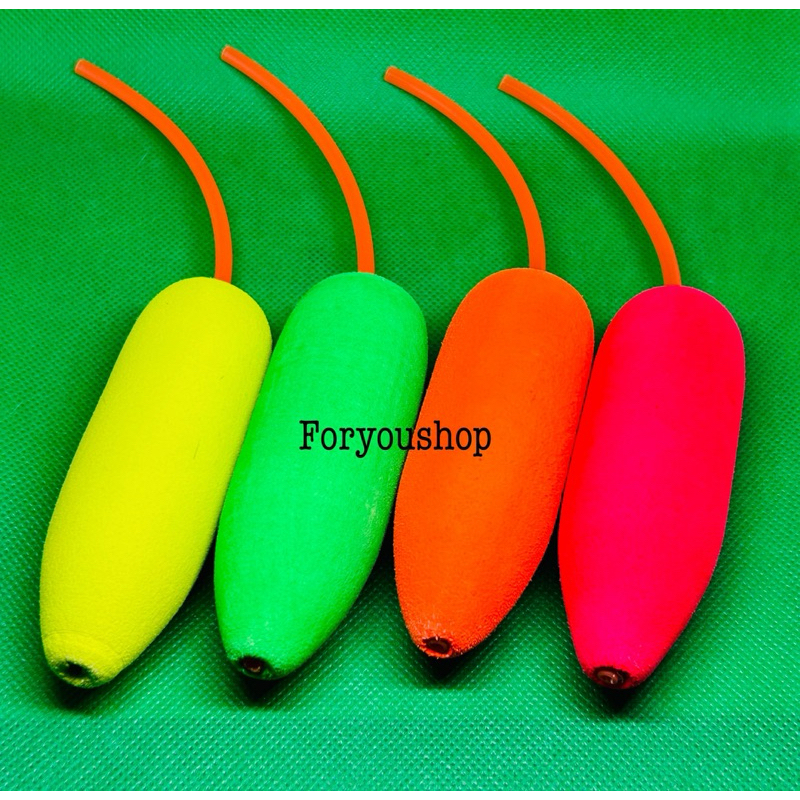 ทุ่นลอยแฟนซีหางหนู ทุ่นลอย By Foryoushop ทุ่นตกปลาบึก ปลาสวาย สีสด น้ำหนักดี ตีไกล!!