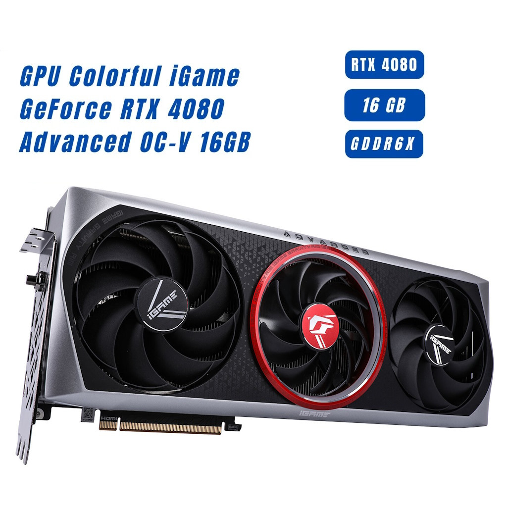 COLORFUL RTX 4080 iGame GeForce 16GB Advanced OC-V GPU (การ์ดจอ) (มือสอง)