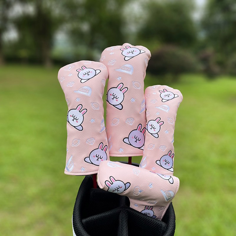 ปลอกหุ้มไม้กอล์ฟ Cover LF สีขาว/สีดำ/สีชมพู (CVF001) สินค้าคุณภาพ คุ้มค่าราคา Golf Head Cover สีสันสวยงามสะดุดตา