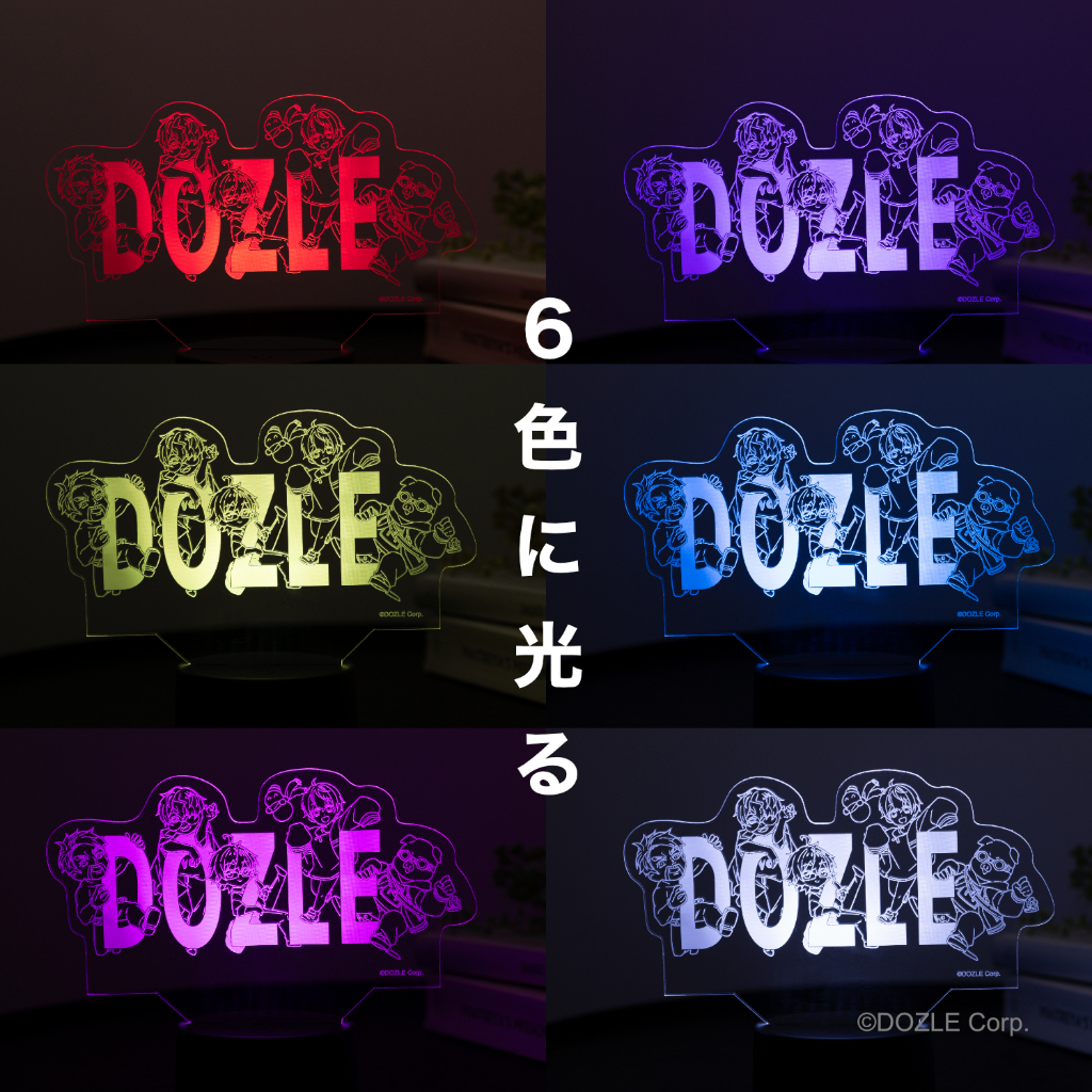JP964 Dozuru Acrylic Light "Dozle" ไฟ LED อะคริลิก