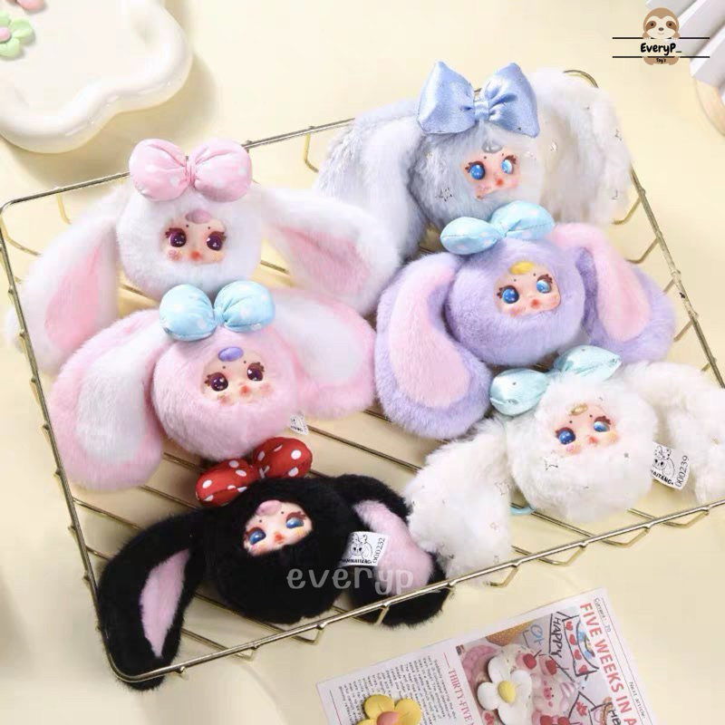 (Live/วีดิโอลด100฿) กล่องสุ่มพวงกุญแจ 🐰 MM Milk Candy V.2 ตุ๊กตากระต่ายหูยาว mm เอ็มเอ็ม