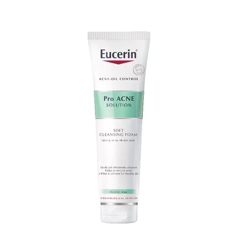 EUCERIN PRO ACNE SOLUTION SOFT CLEANSING FOAM 150G.โฟมล้างหน้ายูเซอริน[exp.03/2028]