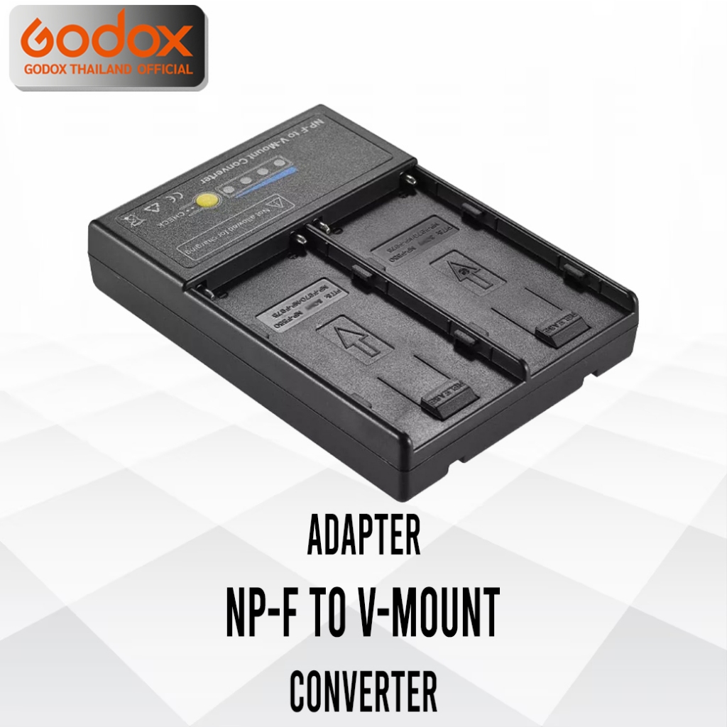 OEM Adapter NP-F to V-Mount Battery Converter - Dual Slot for NP-F Series, NP-FM Series, NP-QM Serie
