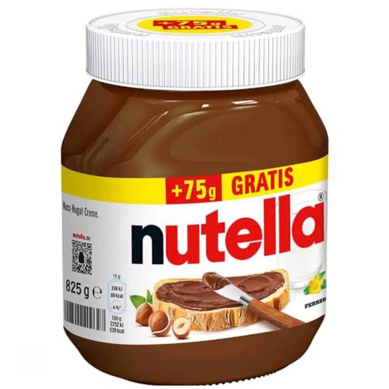 Nutella 825 กรัม นูเทลล่าขนาดใหม่ คุ้มมากค่ะ พร้อมส่ง exp09/26