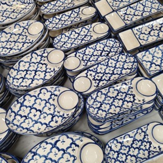 📌 จานลายไทย จานเปลลายสับปะรด งานเกรดรวม 📌 เหมาะสำหรับใส่ของท…