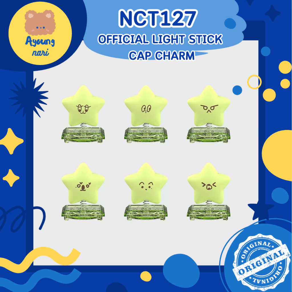 🛵 กทม. ส่งด่วน พร้อมส่ง 💚 NCT 127 OFFICIAL LIGHT STICK CAP CHARM ปลาดาว ดึ๋ง หัวบง หัวแท่งไฟ