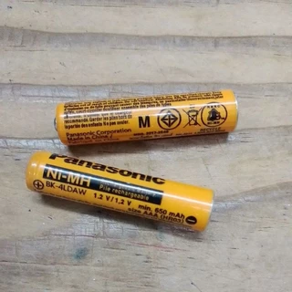 *พร้อมส่งจากกทม.*ถ่านชาร์จ AAA Panasonic 650mAh NI-Mh 1.2V จำนวน 2ก้อน สีส้ม ถ่านโทรศัพท์ไร้สาย