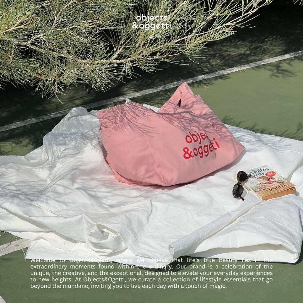 Objects&Oggetti - ถุงผ้าแบกบ้าน Flamingo Pink