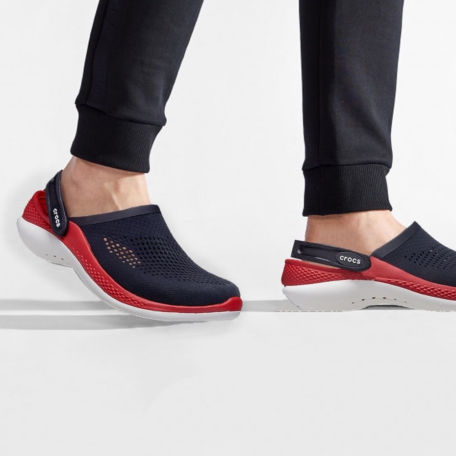 (สินค้าพร้อมจัดส่ง)Crocs Literide 360 Clog รองเท้าผู้ชายรองเท้าแตะขี้เกียจลําลองรองเท้าแตะกลางแจ้ง/แจกตัวติดรองเท้า