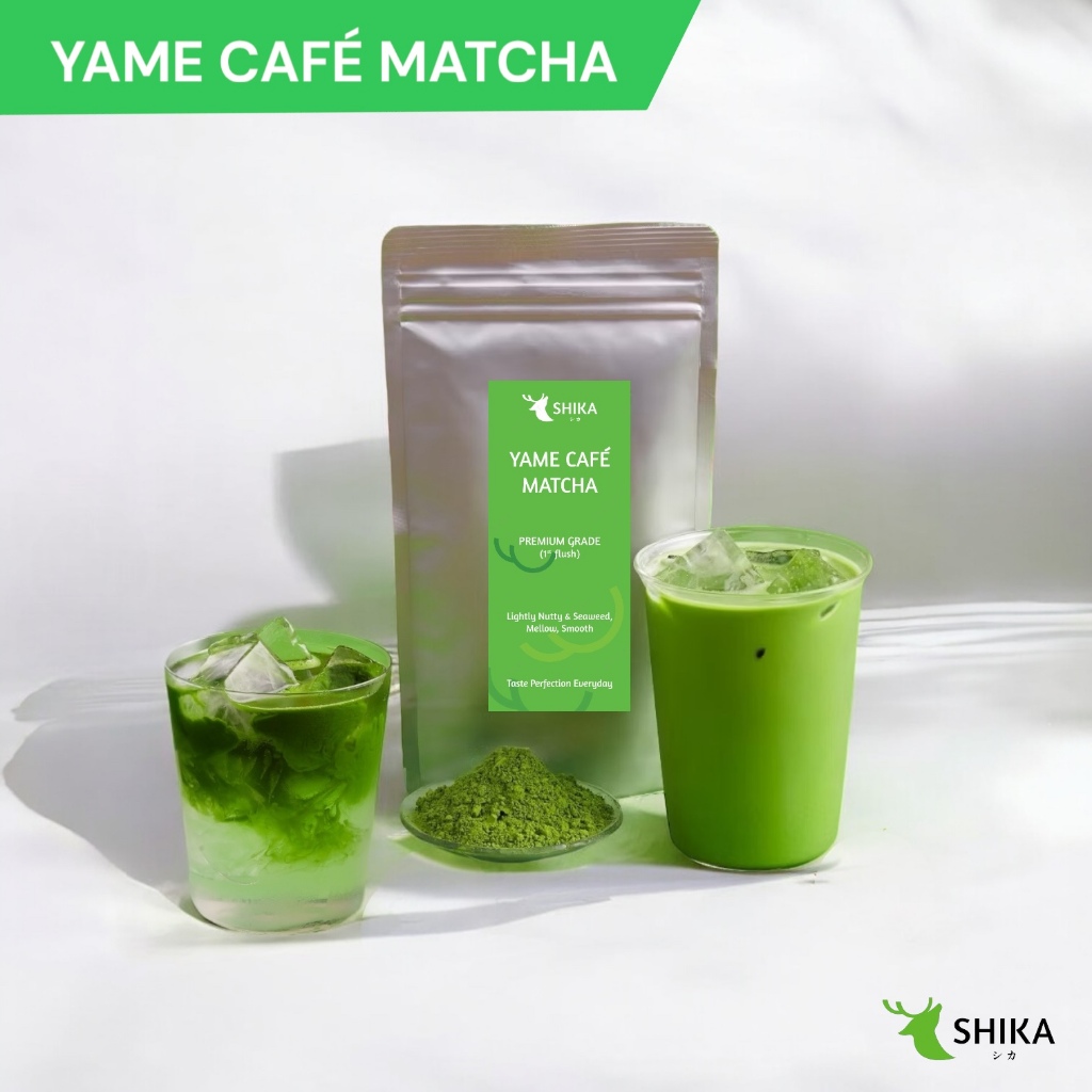 SHIKA MATCHA | YAME CAFÉ MATCHA ยาเมะ คาเฟ่ มัทฉะ 🌱 ผงมัทฉะแท้ 100%