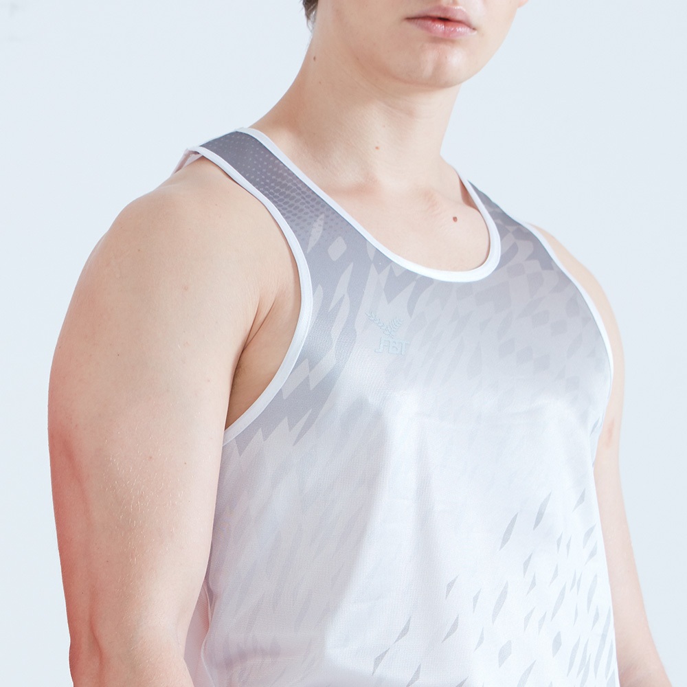 [ชาย/หญิง] FBT เสื้อวิ่ง เสื้อกรีฑา พิมพ์ลาย แขนกุด ผ้าไทรคอต ไม่อุ้มน้ำ ใส่ออกกำลังกาย (แบบบาง) รหัส A2K501 A2K502 - รูปที่ 2