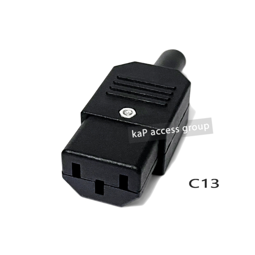 หัวปลั๊ก ปลั๊กเสียบไฟเพาเวอร์ 250V 10A IEC C13 Head Socket Plug AC
