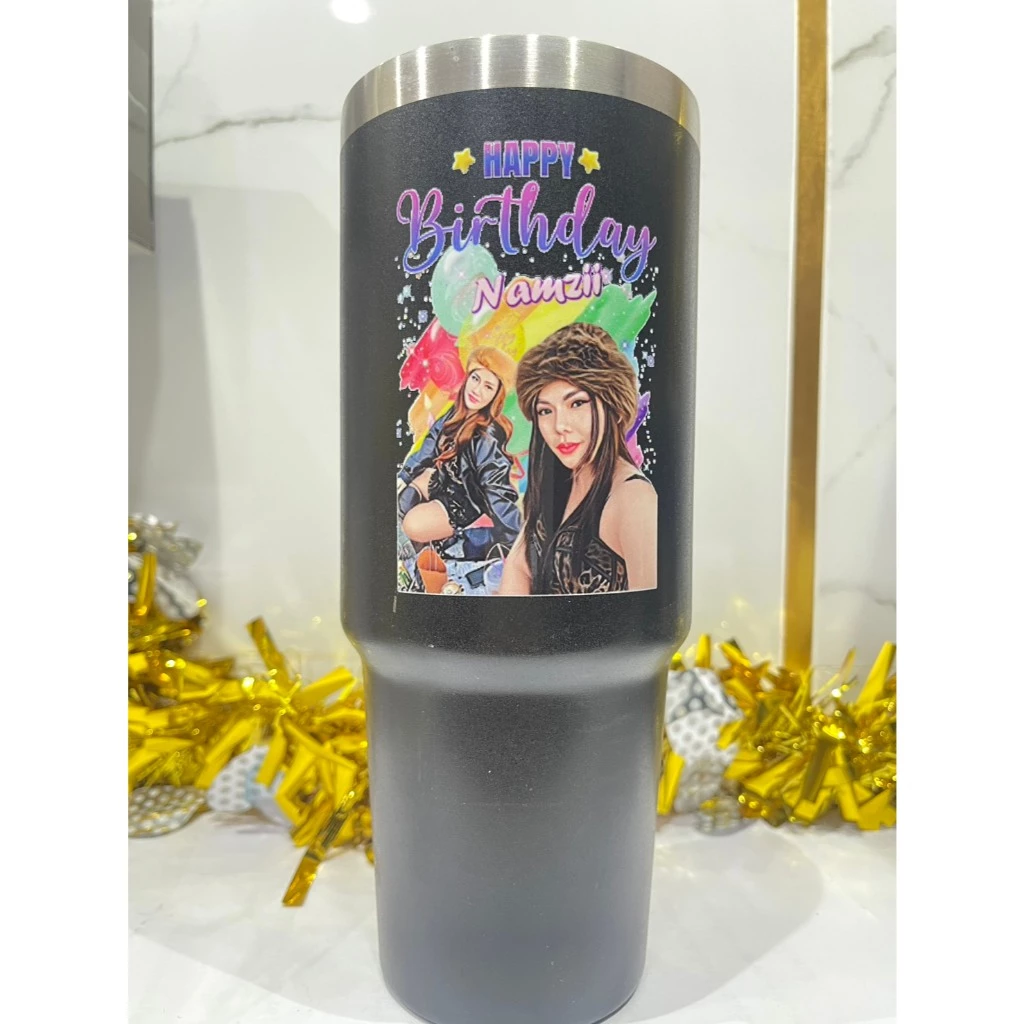 ใหม่!!! แก้วเก็บความเย็น30ออน สกรีนสีชัดสวยสด DTF พรีเมี่ยม เนื้อนูน3D ออกแบบเองได้ ไม่หลุด ไม่ลอก