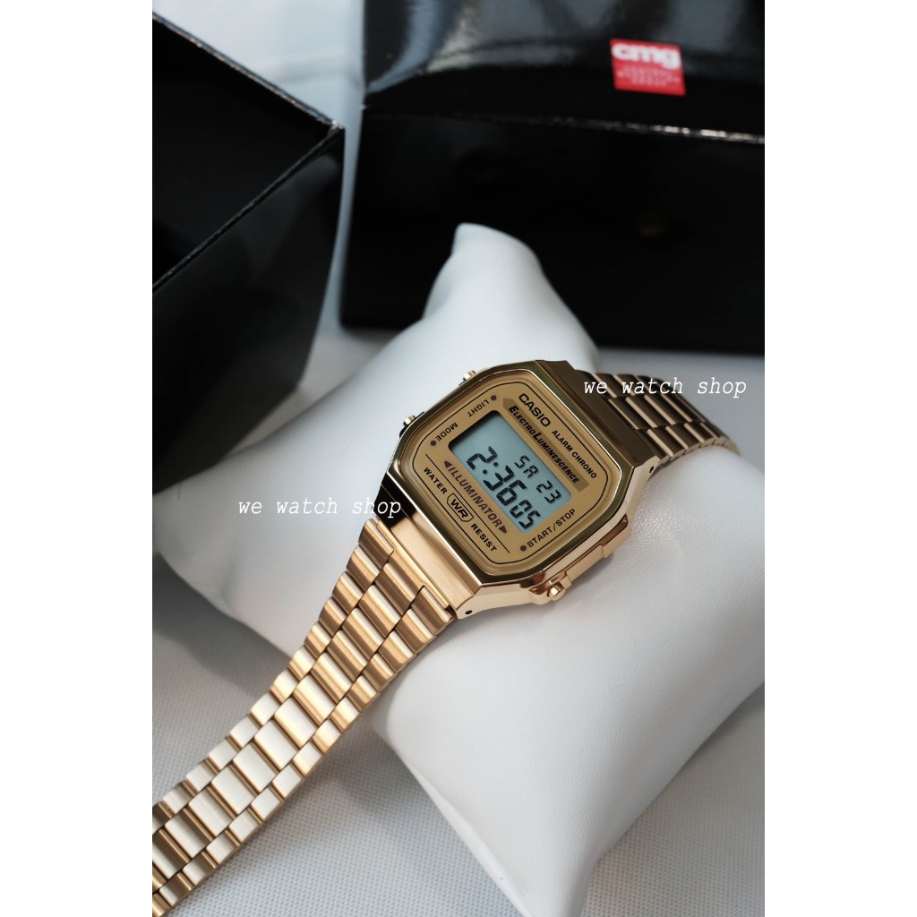 รับประกันศูนย์ไทย CMG CASIO A168WGG-1ADF A168WGG-1BDF A168WEMB-1BDF  a168 a-168  สินค้าใหม่ ของเเท้