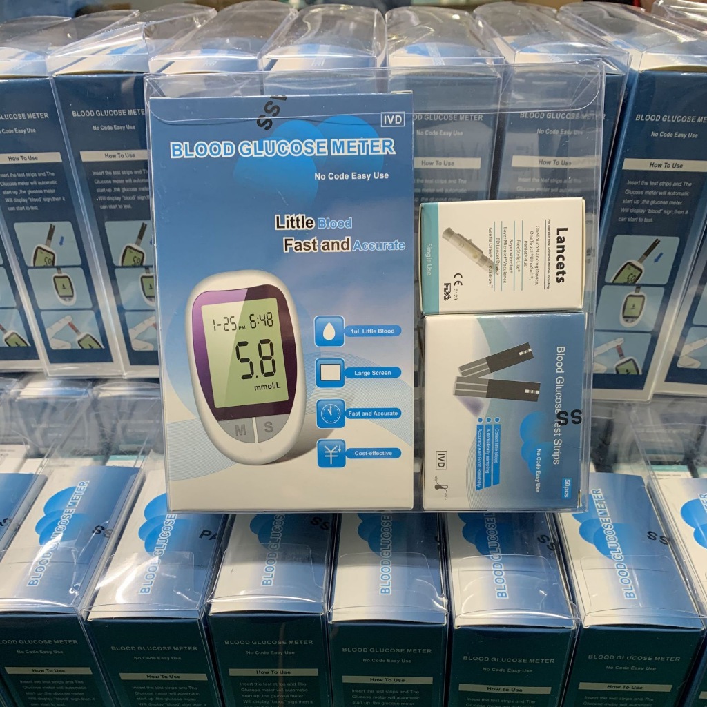 🔥ส่งจากไทย🔥เครื่องตรวจวัดระดับน้ำตาลในเลือด เครื่องตรวจน้ำตาล(เบาหวาน)ครื่องตรวจ+เข็มเจาะ+แผ่น แม่นยำ100% - รูปที่ 5