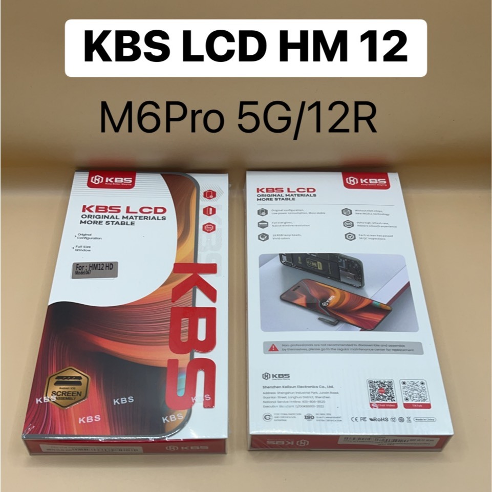 KBS LCD Display หน้าจอ Redmi 12 M6Pro 5G Note12R แถมฟรีชุดไขควง