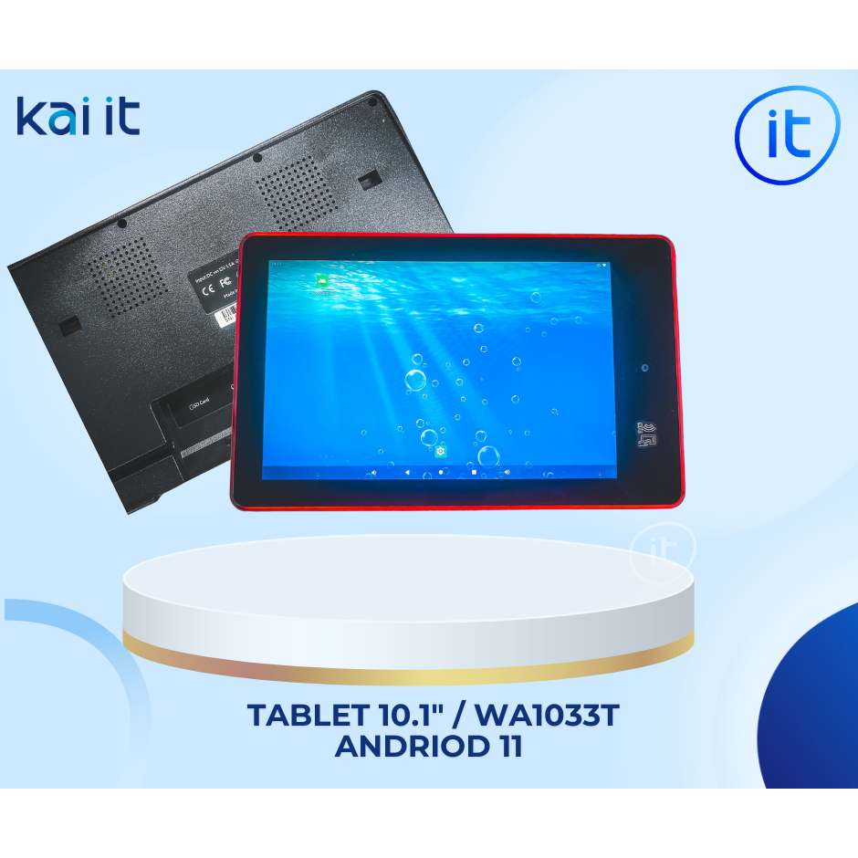 Tablet 10.1" Edge-Light RK3399 Andriod 11 NFC / RFID (WA1033T) แท็บเล็ตขนาด 10.1นิ้ว ใช้ในงานห้องประ