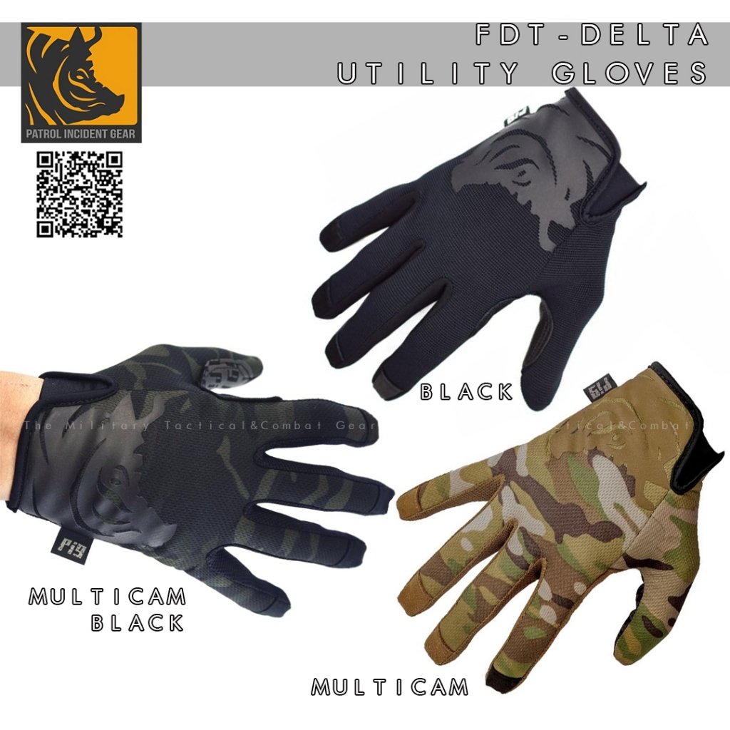 เข้าใหม่! ถุงมือทางทหาร PIG USA🇺🇸 รุ่น FDT- DELTA Gloves แทคติคอล Tactical