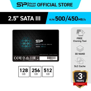 Silicon Power SSD (เอสเอสดี) SATA 3 2.5"  128 GB/ 256 GB/ 512 GB รุ่น A55  - รับประกัน 3 ปี