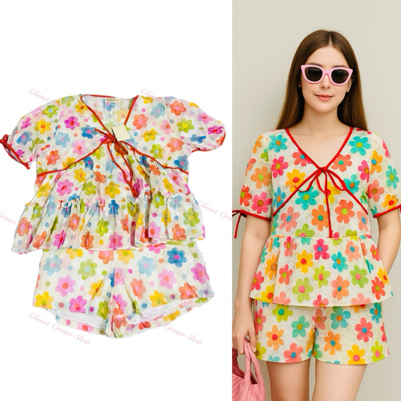 พร้อมส่ง ❤️ ชุดเซตลายดอก p pream shop