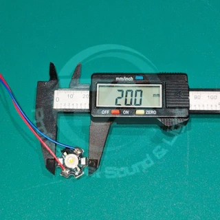หลอด LED ลูกปัด 3W แสง Cool white (4500K) พร้อมฮีตซิงค์ระบายความร้อน สำหรับงานอิเล็กทรอนิกส์ โซล่าเซลล์ โคมไฟ หรือ DIY