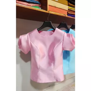 เสื้อผ้าไหมอิตาลี เเขนกุหลาบ