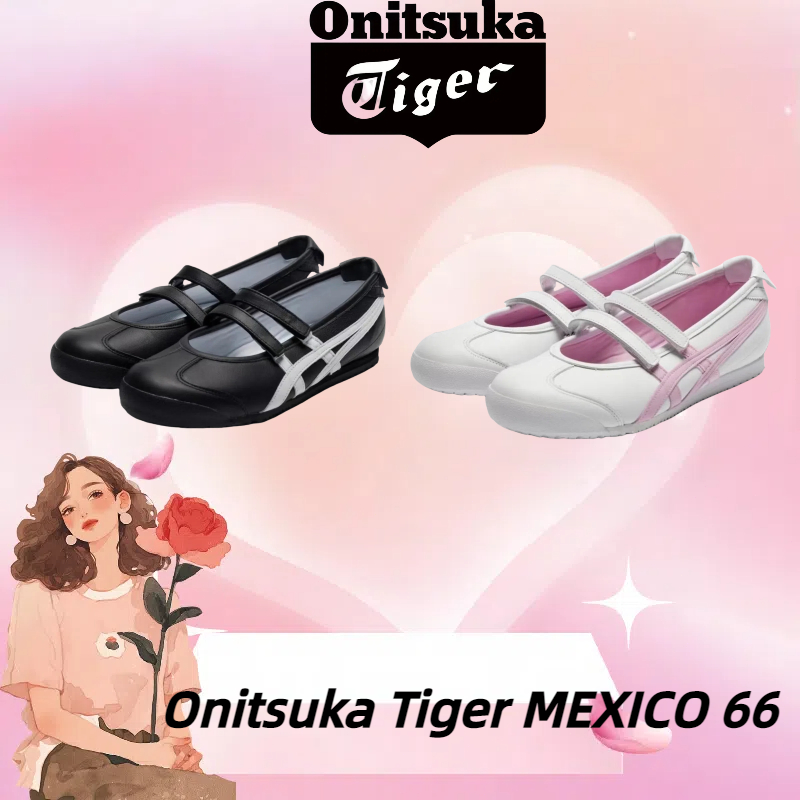 ✨Patou x Onitsuka TigerMEXICO 66 black/white💞HOTรุ่นระเบิดรองเท้าแท้สำหรับผู้ชายและผู้หญิงเลือกคุณภาพอย่างเคร่งครัด😊