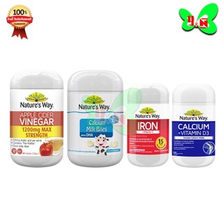 Nature's way Apple Cider Vinegar " แอปเปิ้ล ไซเดอร์ เวเนก้า " ( กระปุก 90 เม็ด )