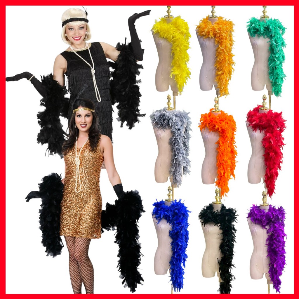 ขนนกเส้น ขนพวง ขนนกแก๊สบี้ ขนนกเส้นสำหรับตกแต่งเสื้อผ้า  Gatsby Feathers 🚚ด่วนมีส่งGrab