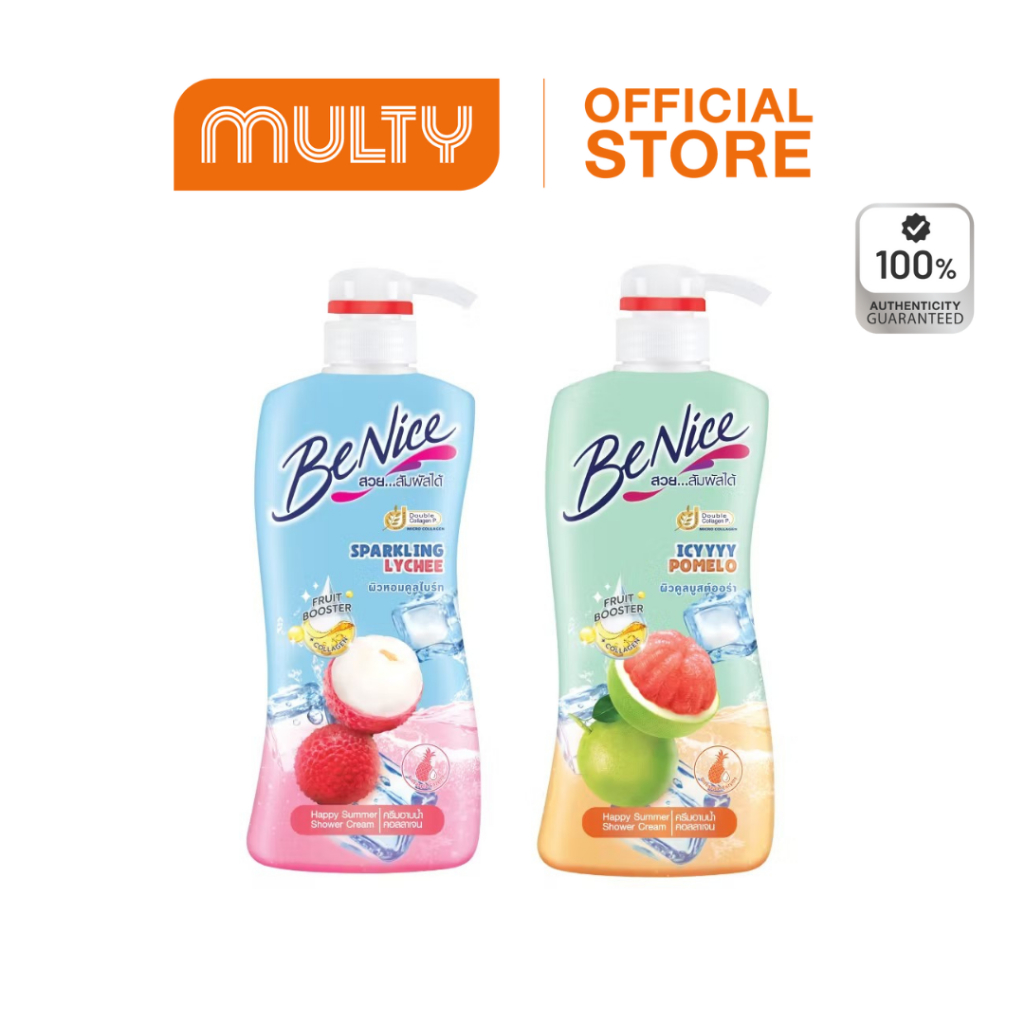 ซื้อ 2 จ่าย 1 ราคา 129 บาท (คละสูตรได้) จนถึงวันที่19/11/25****Benice Happy Summer Shower Cream 400 