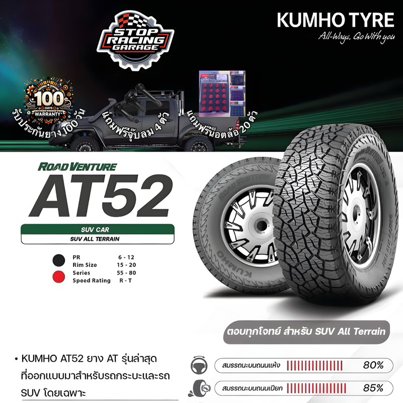KUMHO ROADVENTURE AT52 ยางเกาหลี 🇰🇷